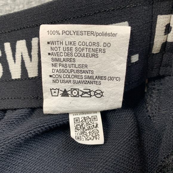 Under Armour Jogger Mens S Small Black Loose Project Rock Terry Active Pants - Picture 8 of 12